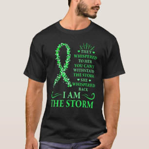 T-shirt Je suis la guerrière tempête Green Ribbon Femmes G