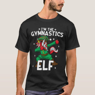 T-shirt Je Suis La Gymnastique Elf Unicorn Gymnaste Girl C