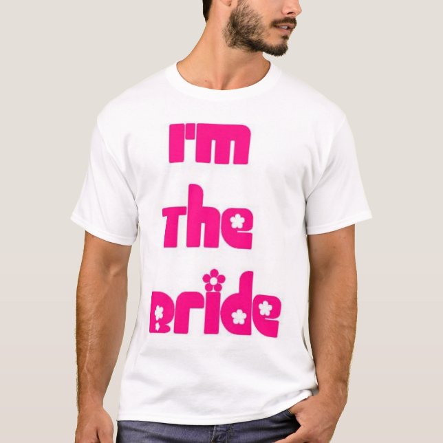 T-shirt Je suis la jeune mariée (Devant)