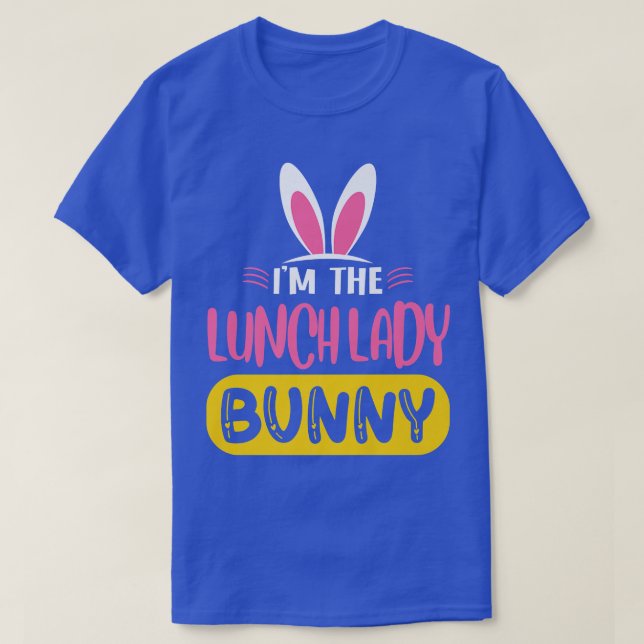 T-shirt Je suis La Lady Lapin Lapin Poupée OEufs OEufs Drô (Design devant)