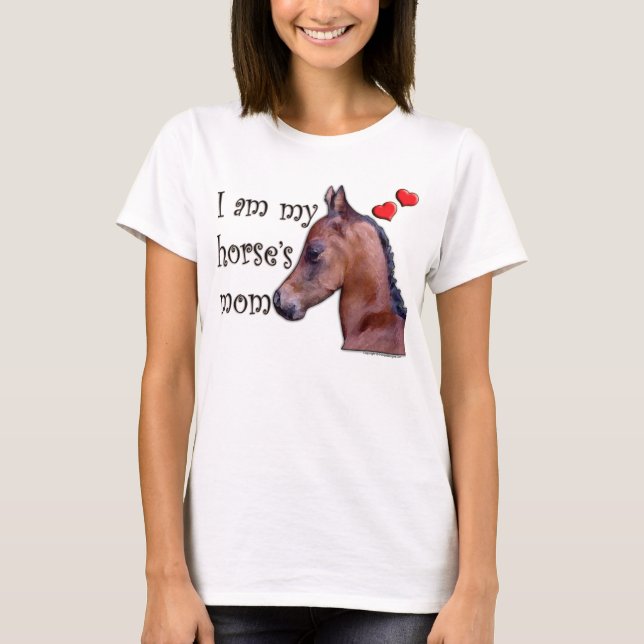 T-shirt Je suis la maman de mon cheval (Devant)