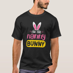 T-shirt Je suis La Nanny Lapin Rabbit OEuf Drôle Pâques D