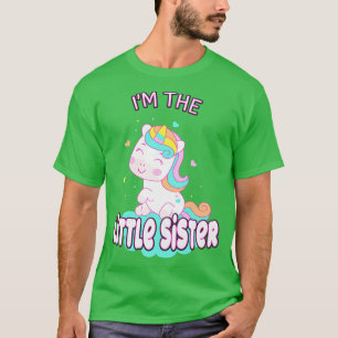 T-shirt Je Suis La Petite Soeur Unicorne Soeurs Frères