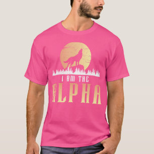 T-shirt Je Suis La Pleine lune Alpha Howling Wolf Pour Une