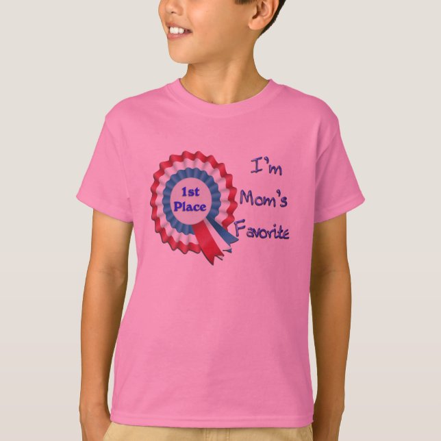 T-shirt Je suis la préférée de maman (Devant)