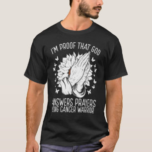 T-shirt Je suis la preuve que Dieu répond aux prières Sens