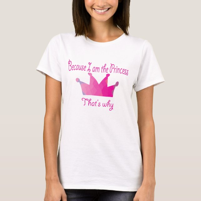 T-shirt Je suis la princesse ! (Devant)