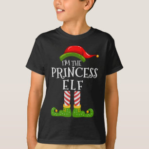 T-shirt Je suis la princesse Elf jumeler famille Noël Pyj