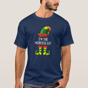 T-shirt Je suis la princesse Elf Matching Christmas Family