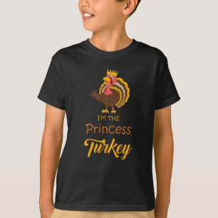 T-shirt Je suis La Princesse Turquie Thanksgiving Famille