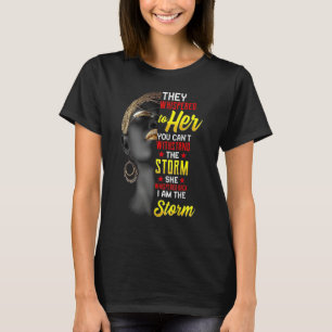 T-shirt Je Suis La Reine Africaine Forte Filles Histoire N