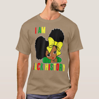 T-shirt Je suis la reine africaine forte fillesHistoire no