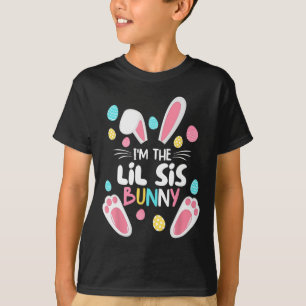 T-shirt Je suis La Soeur Bunny Lil Sis Matching Family Eas