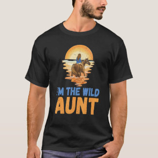 T-shirt Je suis la tante de la famille de la tante sauvage