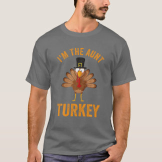 T-shirt Je suis La Tante Turquie Drôle Thanksgiving Day Ca