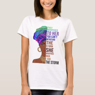 T-shirt JE SUIS LA TEMPÊTE Afrocentrique African Pride Bla