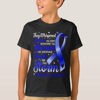 T-shirt Je Suis La Tempête Alopécie Sensibilisation Bleu R