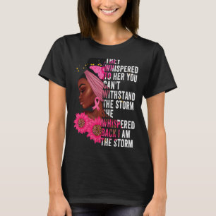 T-shirt Je suis la tempête Black Queen femmes African Blac