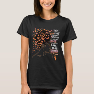 T-shirt Je Suis La Tempête Black Woman Crps Sensibilisatio
