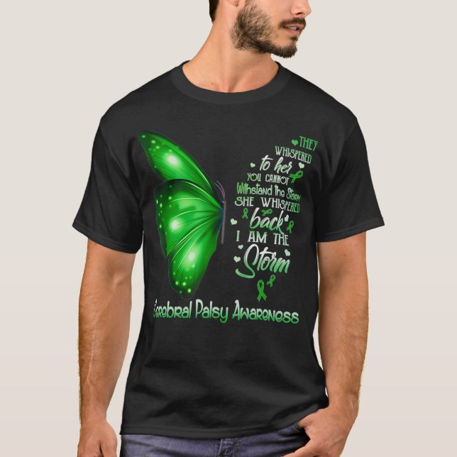T-shirt Je suis la tempête Cerebral Palsy Sensibilisation (Devant)