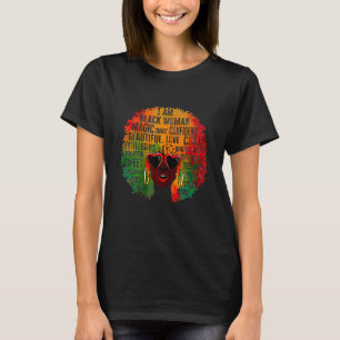 T-shirt Je Suis La Tempête Forte Femme Africaine Histoire