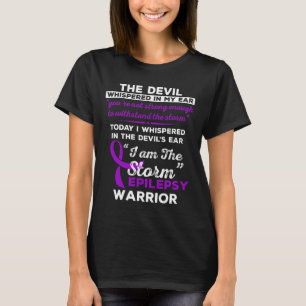 T-shirt Je Suis La Tempête Guerrière Epilepsie