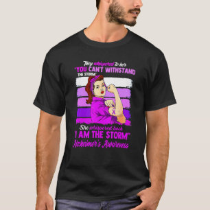 T-shirt Je suis la tempête La maladie d'Alzheimer Femmes g
