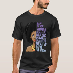 T-shirt Je Suis La Tempête Noire Histoire Mois Melanin Mag