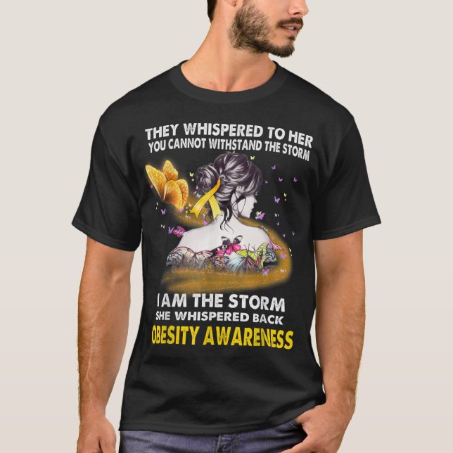 T-shirt Je Suis La Tempête Obesity Awareness T2 (Devant)
