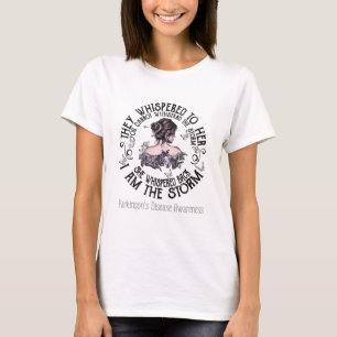 T-shirt Je suis la tempête Parkinson de la sensibilisation
