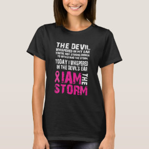 T-shirt Je Suis La Tempête Sensibilisation au Cancer du Se