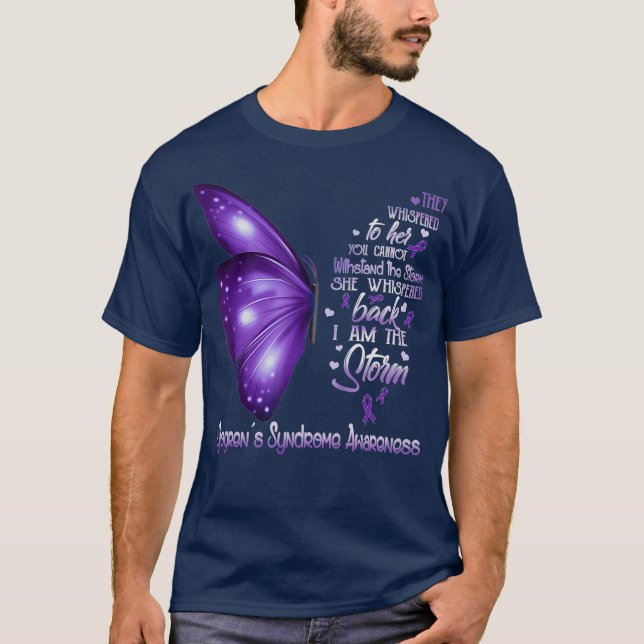T-shirt Je suis la tempête Sjogrens Syndrome Sensibilisati (Devant)