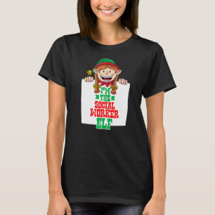 T-shirt Je suis la travailleuse sociale elf femme famille