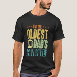T-shirt Je suis l'aîné et le préféré de papa, drôle de frè