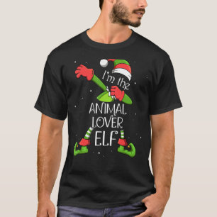 T-shirt Je suis l'animal Elf Dabbing Santa Claus Noël Fami