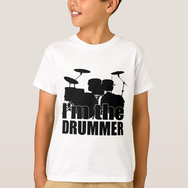 T-shirt Je suis le batteur (Devant)