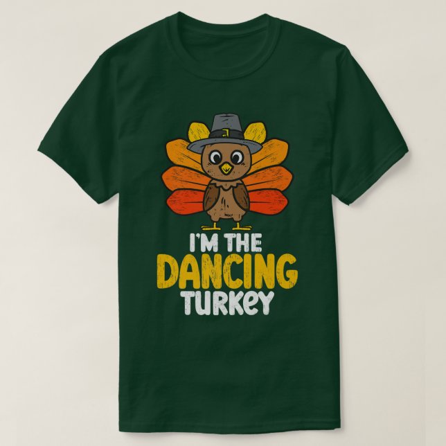 T-shirt Je suis le Bon thanksgiving Dancing Turkey 2022 Au (Design devant)