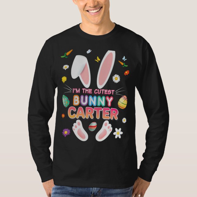 T-shirt Je suis le Bunny Carter Jour de Pâques Enseignant  (Devant)