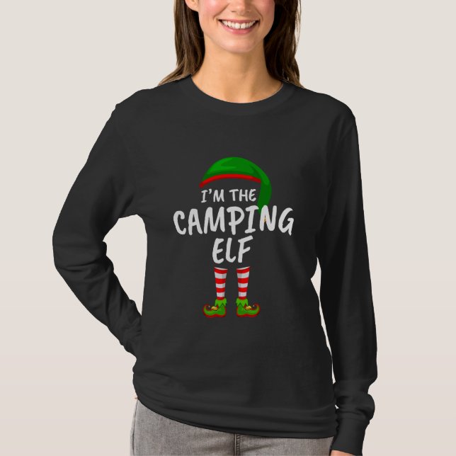 T-shirt Je suis le Camping Elf Noël (Devant)