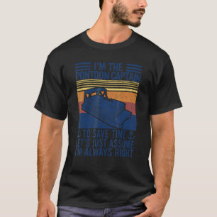 T-shirt Je Suis Le Capitaine Pour Gagner Du Temps Supposon
