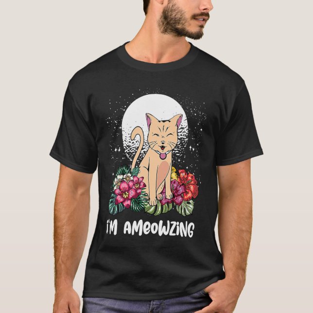 T-shirt Je suis le chat Ameowzing Citations positives Kitt (Devant)