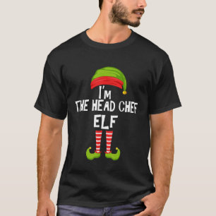 T-shirt Je suis le chef cuisinier Elf appariement Famille 