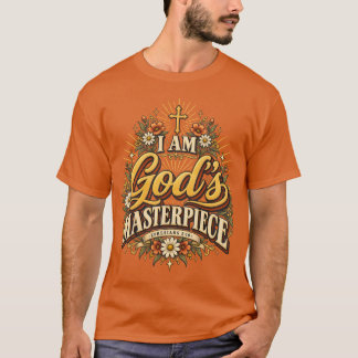 T-shirt Je suis le chef-d'œuvre de Dieu, Inspiration de fo