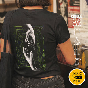 T-shirt Je suis le Chemin Jean 14:6 Grille Cyberpunk Chrét