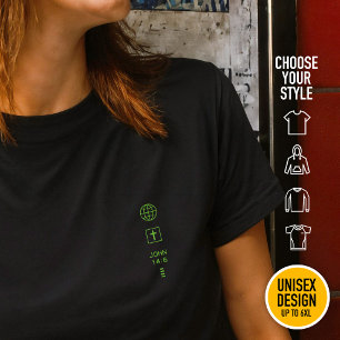T-shirt Je suis le Chemin Jean 14:6 Symboles Chrétiens Min