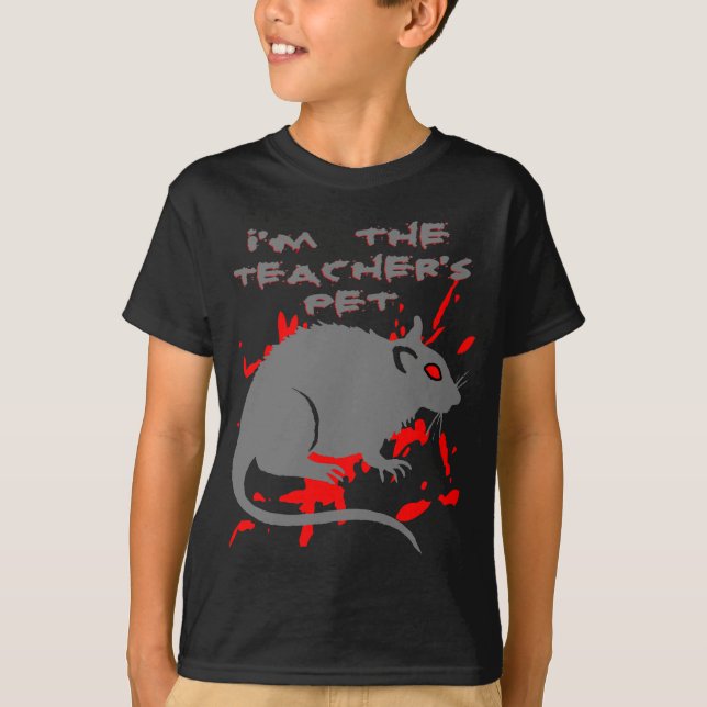 T-shirt "Je Suis Le Chouchou De L'enseignant" Rat (Devant)
