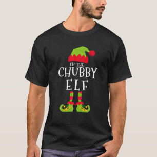 T-shirt Je suis le Chubby Elf drôle qui correspond à Noël 