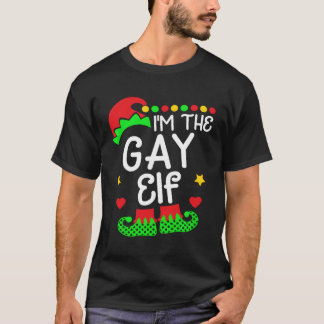 T-shirt Je Suis Le Costume D'Elfe Gay Chemise De Noël Fami