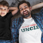 T-shirt JE SUIS LE CRAZY ONCLE | Le type drôle<br><div class="desc">Ce t-shirt "I’m the Crazy Uncle" fait un grand cadeau aux enfants pour leur oncle cool. Aussi une façon amusante d’annoncer que vous êtes enceinte. Donner cette chemise drôle est une excellente façon de faire la grande faire-part à votre frère que vous attendez un bébé et qu'il va être un...</div>