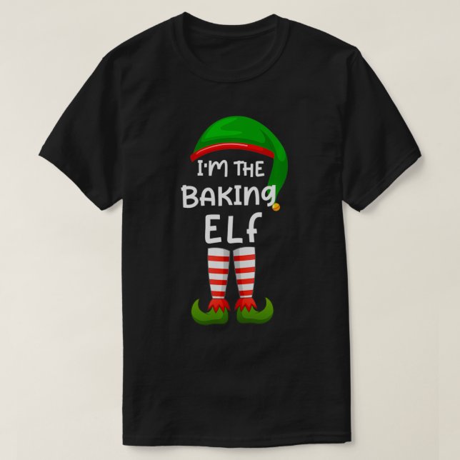 T-shirt Je suis Le Cuisinier Elf Amusant Famille Elf Corre (Design devant)